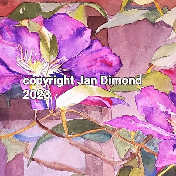 Watercolor Painting, Original, Signed by Artist, One of a kind - 22" x 17" - Picture 4 of 4